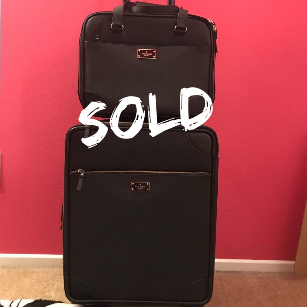 Kate Spade Bon Voyage Carry on and Topper